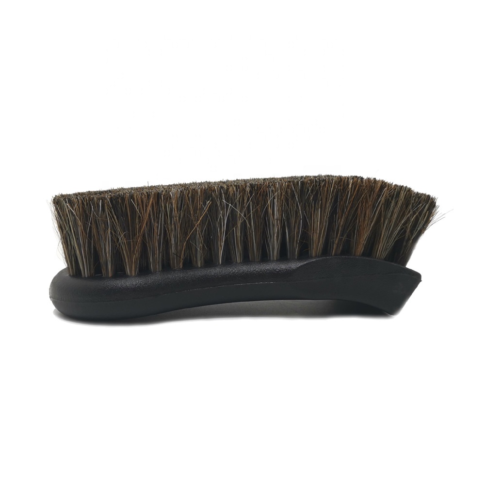 Horsehair Leather Textile Cleaning Brush for Car Interior Furniture Apparel  Bag