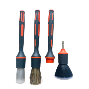grip handle car interior and exterior detailing brush set
